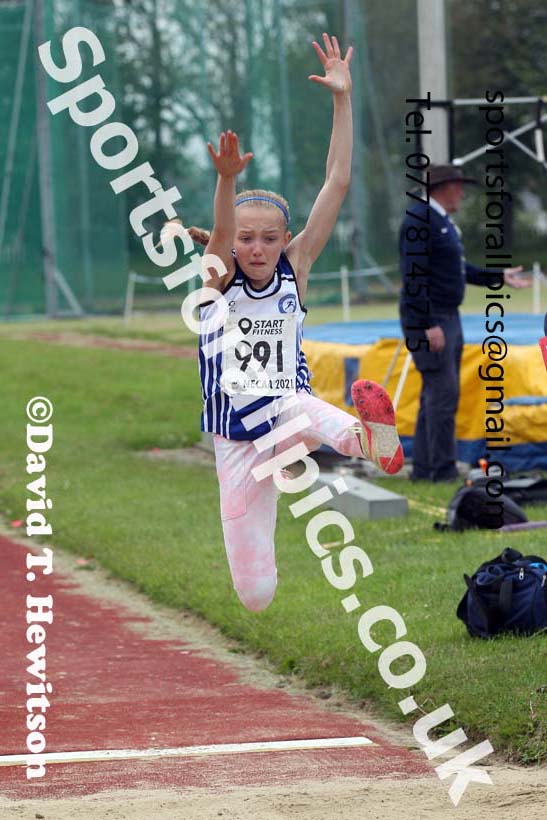 Long jump, 2021 North East Grand Prix No. 3, Monkton, Wednesday, june 2nd. Photo: David T. Hewitson/Sports for All Pics